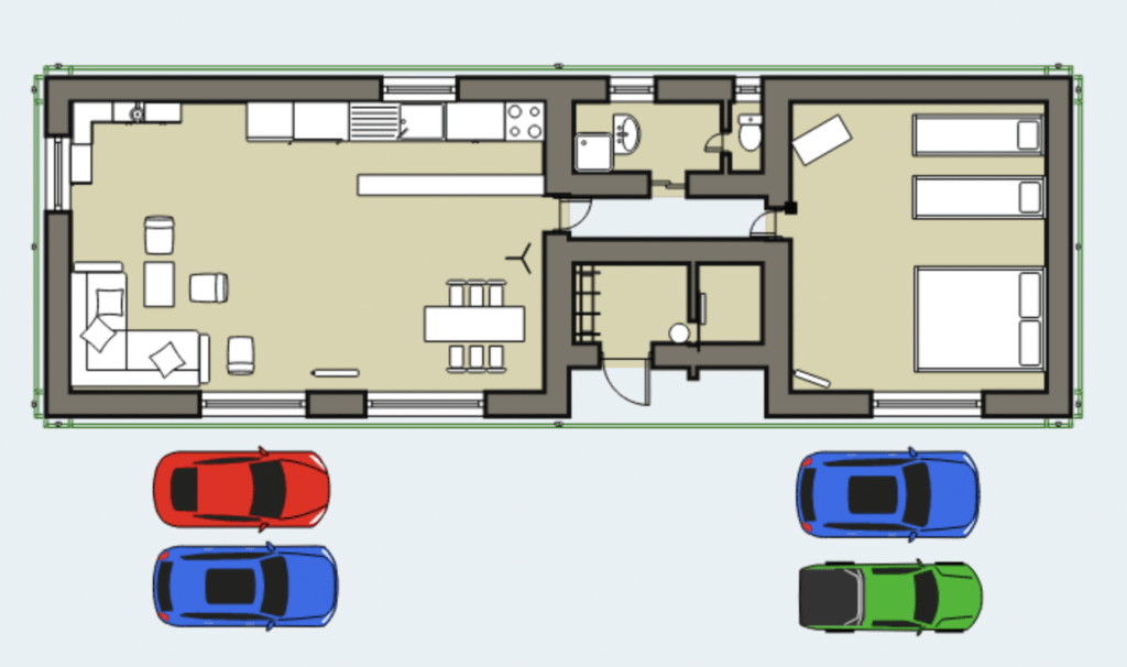 Anya Pippu Floor plan Hokkaido rental cottage